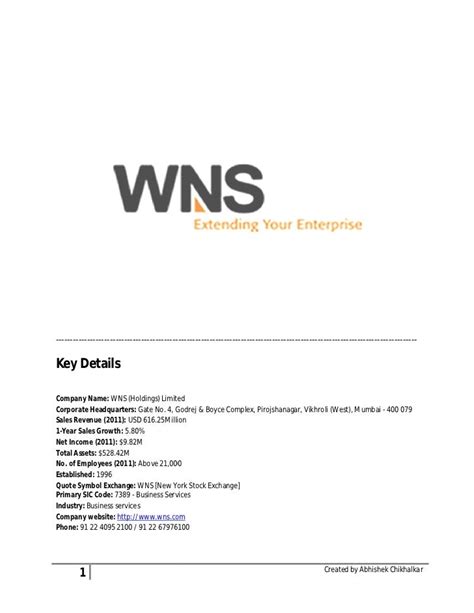 whats-up/wns.com|About Our Company 